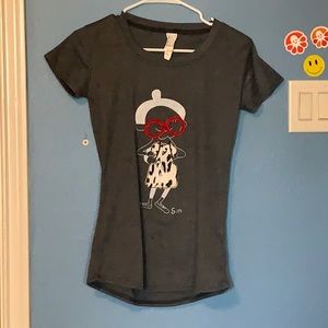 Vintage cute design grey tshirt